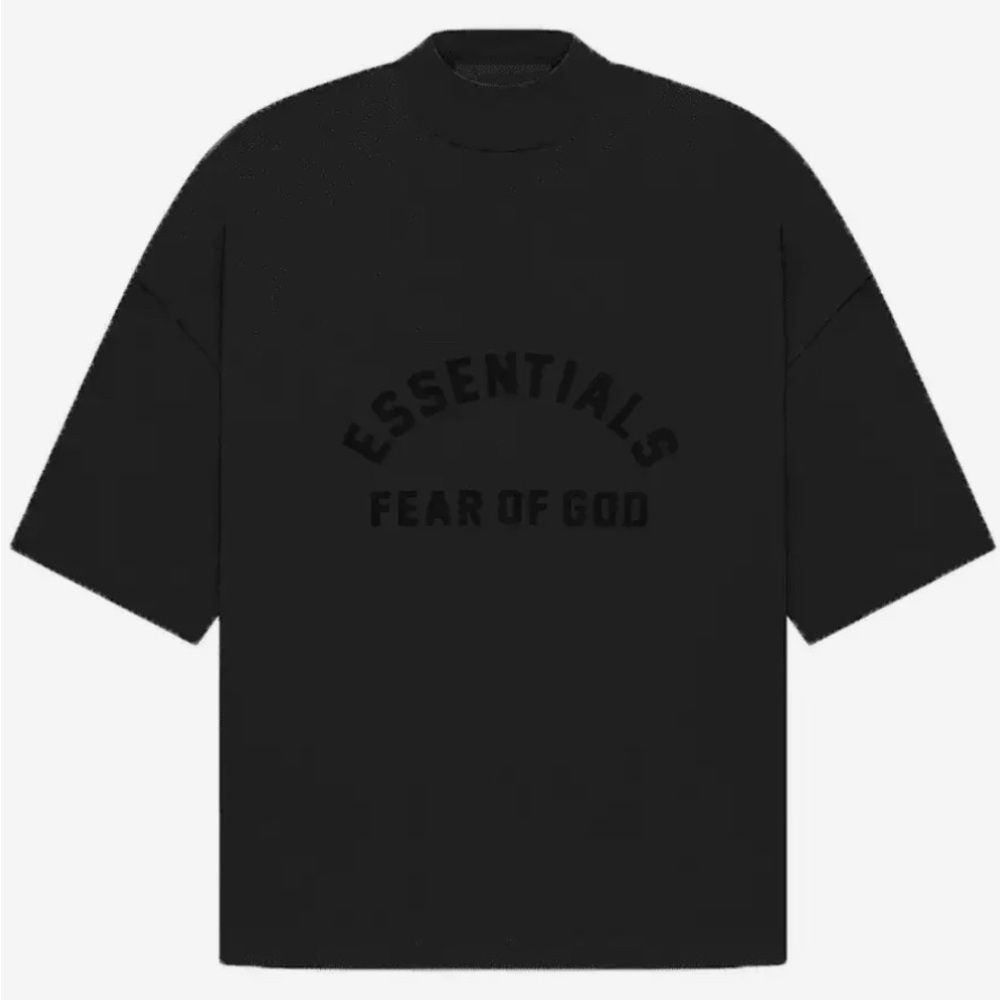 Fear of God Essentials Jet Black Tee